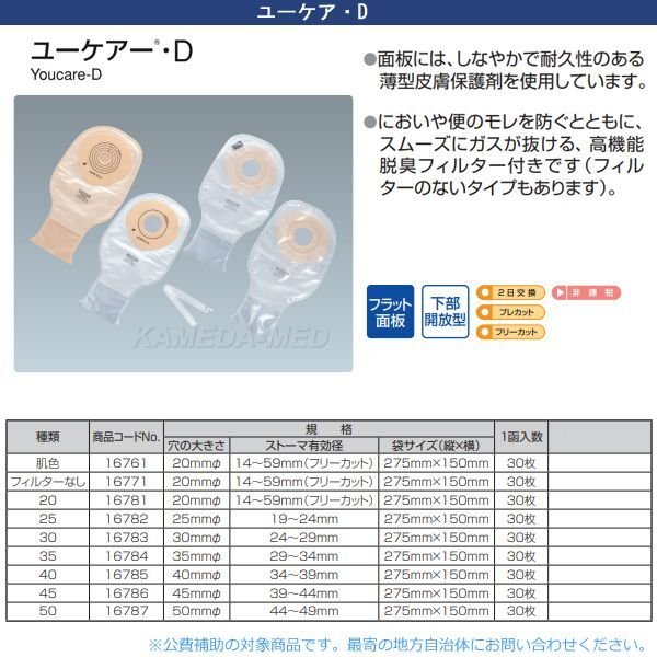 画像1: ユーケアー・D　（ワンピースオストミーシステム） (1)