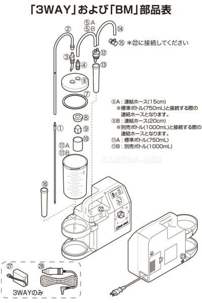 画像2: ブルークロス　3WAY／BM　吸引器部品 (2)